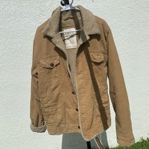 Aeropostale Corduroy Jacket With Fur Lining